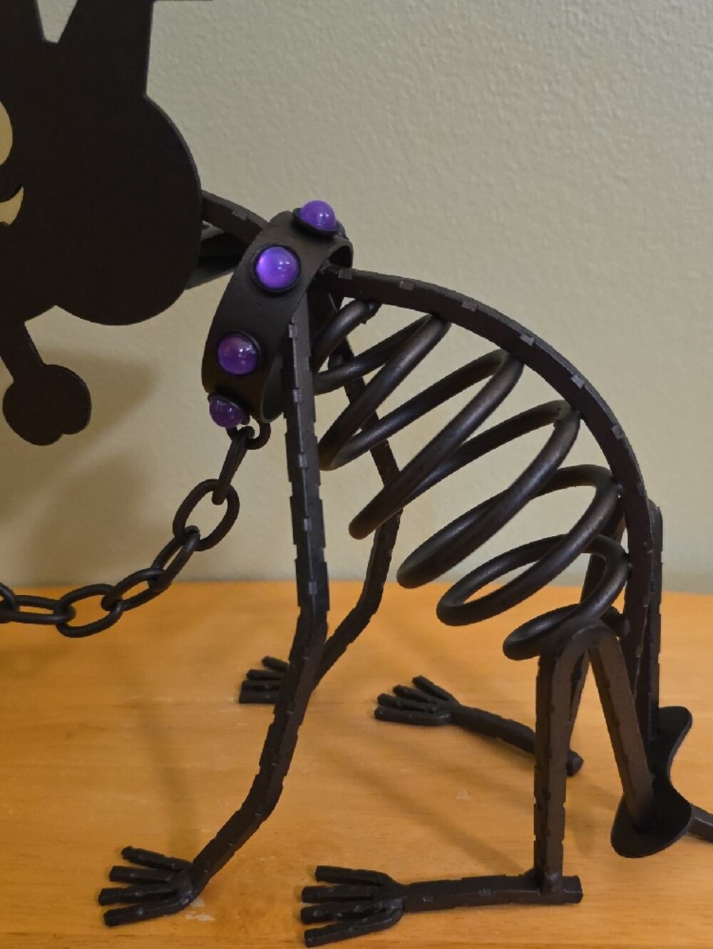 Vintage PartyLite Sticks the Dog & Mr. Bones Halloween Skeleton Candle Holders - Picture 5 of 10